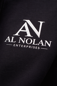 Conjunto de Sudadera con Capucha y Pantalones Deportivos Negros Premium para Hombre - Chándal con Logotipo Bordado Personalizado - Product Image 6