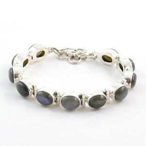 Pulsera elegante de plata de ley 925 con ojo de tigre para mujer, estilo exclusivo, hecha a mano, joyería india con estilo, venta al por mayor - Product Image 5