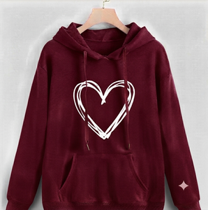 Sudadera con Capucha Personalizada para Mujer, Bordado Frontal, Diseño Personalizado, Manga Larga, Suave, Informal, para Otoño e Invierno, Uso Diario al Aire Libre - Product Image 3