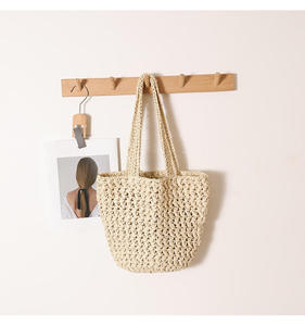 Minimalist Natural yarn bag Woven Tote Bag Luxury Handmade Shoulder Bag for Daily Use Sustainable Fashion <b>Accessory</b> - Product Image 5