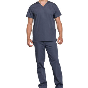 Ensemble d'uniformes médicaux unisexes confortables WASI SPORTS, tissu 100 % coton doux et léger, coutures durables, entretien facile, style moderne pour hôpital - Product Image 1