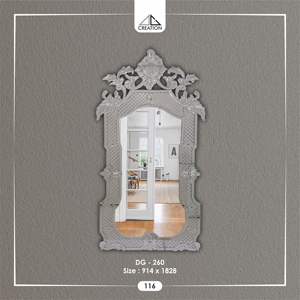 Coloque este espejo sobre su tocador para añadir un toque de glamour vintage. Decoración de pared con diseño artístico y ecológico. - Product Image 3