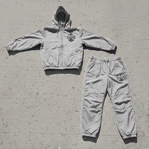 Winter Printed Windbreaker Tracksuit <b>Joggers</b> Pants Two Piece Set 100% <b>Nylon</b> Breathable Eco-Friendly - Product Image 2