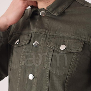 Comfortable Breathable <b>Lightweight</b> Winter <b>Jacket</b> Best Quality Hot Sale Cover Button <b>Men</b> Jeans <b>Jacket</b> Made in Pakistan - Product Image 4