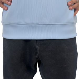 Sudadera de manga larga con cuello y botones, estampada a cuadros, informal, de algodón de alta calidad, suelta, térmica, para invierno, para hombre, tipo polo. - Product Image 6