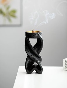Brûleur à Bakhoor en résine écologique moderne de luxe, Mabkhara, encens arabe au bois de santal, décoration parfumée pour la maison, toutes saisons - Product Image 1