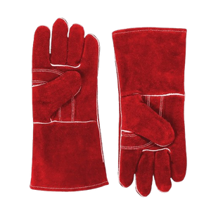 Gants de sécurité en cuir de vachette pleine fleur de qualité supérieure, robustes, renforcés, pour la lutte contre les incendies, la soudure industrielle, style uni - Product Image 3