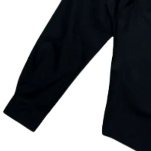 Camisa Negra de Mujer con Botones y Escudo Bordado de Hermandad, Camisa de Vestir de Manga Larga con Cuello para Prendas Griegas Personalizadas - Product Image 2