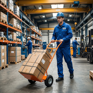 Carretilla de Mano Reforzada de 200 kg, Carro de Acero con Ruedas para Almacén, Transporte de Electrodomésticos - Product Image 3