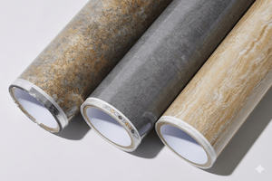 ฟอยล์ปั๊มร้อนสำหรับ MDF PVC ABS ฟิล์มถ่ายโอนความร้อนตกแต่ง  ยึดติดแน่น สีตามสั่ง - Product Image 2