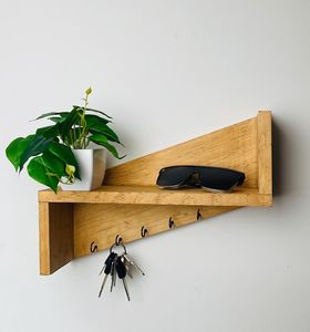 Wooden Wall <b>Shelves</b> Floating Storage Display Racks With Durable Design For Home And Office - Product Image 1