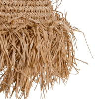 Abat-jour en rotin tissé fait main, finition naturelle, diamètre 50 cm, pour la maison, le restaurant, le bar. Lampe suspendue pour la décoration de la maison