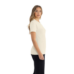 T-shirt personnalisé pour femme avec logo pour le modèle Level 6210, ultra confortable, 100% coton, écologique, unisexe, col rond classique - Product Image 3
