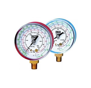 Manomètre professionnel pour climatiseur, ensemble de jauges de pression pour réfrigérants R22, R134a, R404A avec 3 tuyaux de 5 pieds, outil de service - Product Image 1