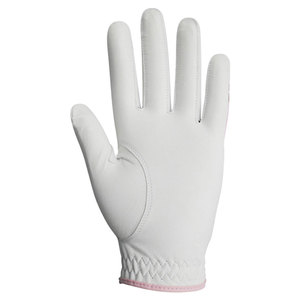 Gant de golf pour femme, blanc et rose, imprimé léopard, main gauche, respirant, en microfibre, cuir, logo personnalisé, OEM, gant de golf sportif - Product Image 2