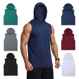 Precio de Fábrica en China y Bangladesh, Logotipo Personalizado OEM, Talla Grande, Transpirable, de Secado Rápido, Sudadera con Capucha Elástica, Informal, Holgada, de Verano para Hombre - Product Image 1