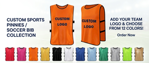 Custom Logo Printed Mesh Soccer <b>Training</b> <b>Bib</b> Vest Breathable Short Sleeve Team Scrimmage Sports Jersey OEM - Product Image 6