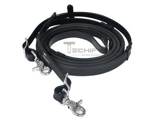 Brida de cuero inglesa personalizada con riendas de goma a juego, ceñuela acolchada y juego de aparejos ecuestres de acero inoxidable - Product Image 2