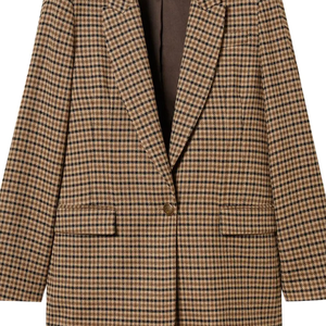 100% Wool Men Blazer <b>Jacket</b> 550g Thick Tweed Houndstooth Single Breasted Retro Casual Business <b>Wedding</b> Unisex Custom Made Winter - Product Image 5