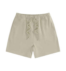 Shorts de course et de fitness pour hommes, couleur unie, avec poches, décontractés, été, taille élastique avec cordon de serrage - Product Image 3