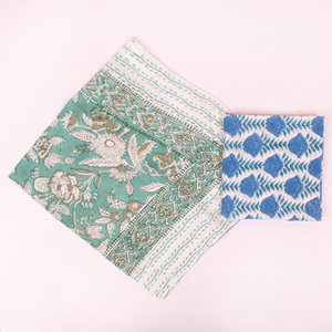 Pañuelo Cuadrado de Algodón Estampado a Mano Craftjaipur para Mujer, Diseño Floral, Accesorios para Todas las Temporadas, Multicolor, Estilo Boho - Product Image 4