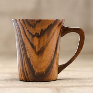 Taza de Madera Natural Hecha a Mano por RR ENTERPRISES para Té y Café, Mejora la Decoración de la Mesa con un Atractivo Único - Origen India - Product Image 2