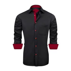 Chemise à manches longues pour homme avec broderie personnalisée, chemise décontractée élégante à manches longues pour homme, chemise en lin de qualité supérieure à manches longues pour homme - Product Image 1