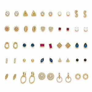 Juego de 25 Pares de Aretes de Mariposa, Antideslustre, Aretes de Moda para Mujeres y Niñas - Product Image 1