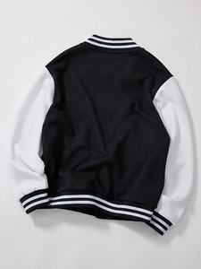 Fashion Custom Embroidered Vintage Canvas Bomber <b>Jacket</b> 100% Wool High Quality - Product Image 2