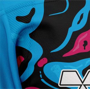 เสื้อเจอร์ซีย์ฮ็อกกี้น้ำแข็งทรงเข้ารูปเสื้อระเหิดสำหรับผู้เล่นเสื้อออกแบบโลโก้ทีมได้ตามต้องการ - Product Image 5