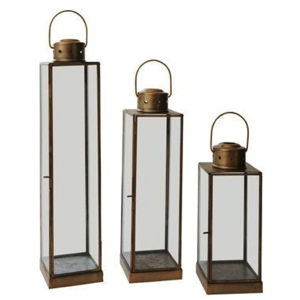 Farol Decorativo de Vidrio y Acero de Primera Calidad para Decoración del Hogar, Acabado en Oro Rosa, Diseño Moderno, Decoración para Exteriores, Hecho a Mano - Product Image 5