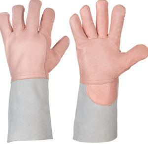 Guantes de Soldador de Cuero Vacuno con Grano Dividido, Resistentes al Calor, para Trabajo Industrial y de Construcción, Protección de Manos, Guantes de Seguridad para Soldadura - Product Image 4