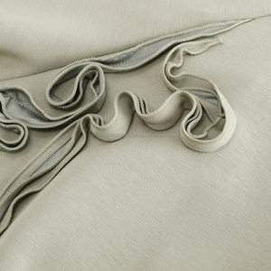 Sudadera Personalizada 100% Algodón para Mujer, Estilo Vintage, Gruesa, Desgastada, con Bordado 3D, Talla Grande - Product Image 4