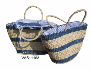 กระเป๋าหญ้าทะเลรักษ์โลกสุดชิคสำหรับการจัดเก็บในบ้านและตกแต่งสไตล์โบฮีเมียน - Product Image 4