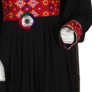 Abito tradizionale afghano da donna, a maniche lunghe, ricamato a mano, abito lungo culturale, elegante e modesto, per donna. - Product Image 6
