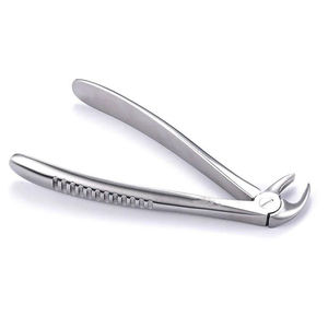 Pinzas de Extracción Dental de Metal Plateado con Empuñadura Moleteada, 12 Posiciones de Mandíbula, Clase II, Instrumento Quirúrgico Manual con Certificación CE - Product Image 3