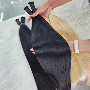 ผมแท้ GUGU HAIR สีดำตรงแบบไม่ผ่านการรีมี่  100% ผลิตจากเวียดนาม น้ำหนัก 100 กรัม ความยาว 26 นิ้ว สีบลอนด์ 613 คุณภาพสูง - Product Image 2
