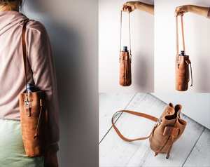 Imra Impex - Elegante y Estilosa Bolsa de Cuero para Vino con Asa, Funda Protectora Impermeable y a Prueba de Polvo - Product Image 4