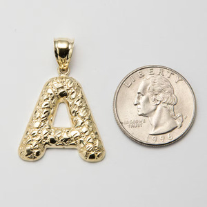 18K Solid Real Gold Plated Letter Charms Alphabet Pendant Hiphop Style For Unisex Fashion Jewelry Gift - Product Image 2