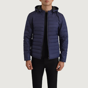 Nouvelles vestes matelassées pour hommes, vêtements d'extérieur tendance, coupe-vent, à capuche, légères, pour l'hiver - Product Image 1