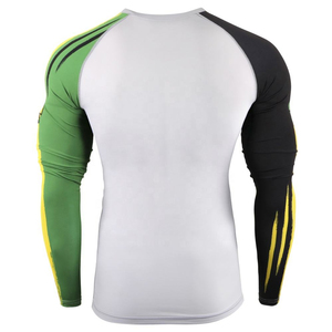 Factory Wholesale Custom Sublimation Rash Guard Quick Dry Stretch Material Comfortable <b>Athletic</b> Performance Wear - Product Image 2