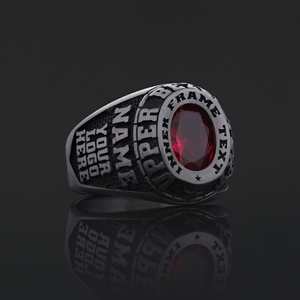 Anillo de Graduación Universitario BOJ MCollege 003 Personalizado en Plata con Diamantes, Unisex, Certificado por GIA, Micro, Bajo Precio - Product Image 3