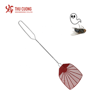 Tapette à mouches avec fil métallique Extra Long, manche en fil métallique, lame en plastique solide, ensemble de Swat manuel pour tuer les insectes, lutte antiparasitaire intérieure et extérieure
