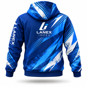 Sweat-shirts à capuche personnalisés imprimés par sublimation pour hommes, pulls entièrement imprimés, vêtements de streetwear personnalisés, fabricant de vêtements de mode - Product Image 3