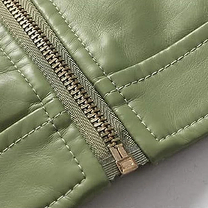 แจ็คเก็ตหนังผู้หญิงคุณภาพสูงแบบใหม่ขายส่ง รับสั่งทำโลโก้ แจ็คเก็ตหนังผู้หญิงขายดีสำหรับกิจกรรมกลางแจ้งสำหรับผู้ใหญ่ - Product Image 6