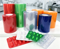Film barrière PVC/PVDC couleur personnalisée pour emballage sous blister de capsules, comprimés et pilules