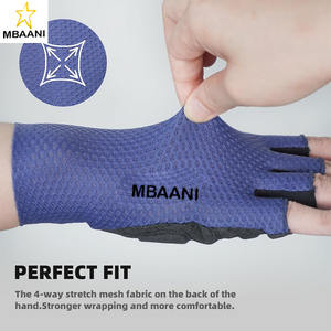 Gants de cyclisme respirants, gants de vélo rembourrés à demi-doigts, gants de vélo antidérapants, gants de vélo de montagne absorbant les chocs - Product Image 4