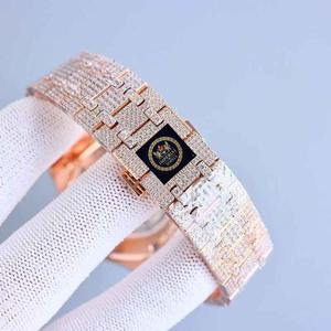 นาฬิกาข้อมืออัตโนมัติ Imperial Jewels รุ่นหรูหรา สีโรสโกลด์ สแตนเลสสตีล ประดับโมอิสซาไนต์ สไตล์ฮิปฮอป สปอร์ต แฟชั่น ระบบ GPS กันน้ำ 10 บาร์ - Product Image 2