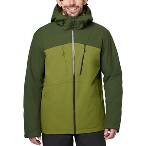 Chaqueta de esquí cortavientos de alta calidad con capucha y cremallera, personalizada para hombre, cálida, impermeable y transpirable para invierno. - Product Image 1