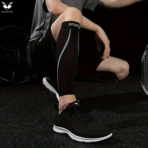 1 paire de manchons de compression respirants et élastiques pour le soutien des mollets, pour la course à pied, le football, le basketball, la gym et la randonnée - Product Image 2